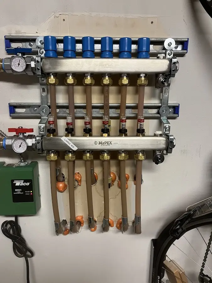 Plumber performing Gas Leak Detection at a residential property in Bay Village